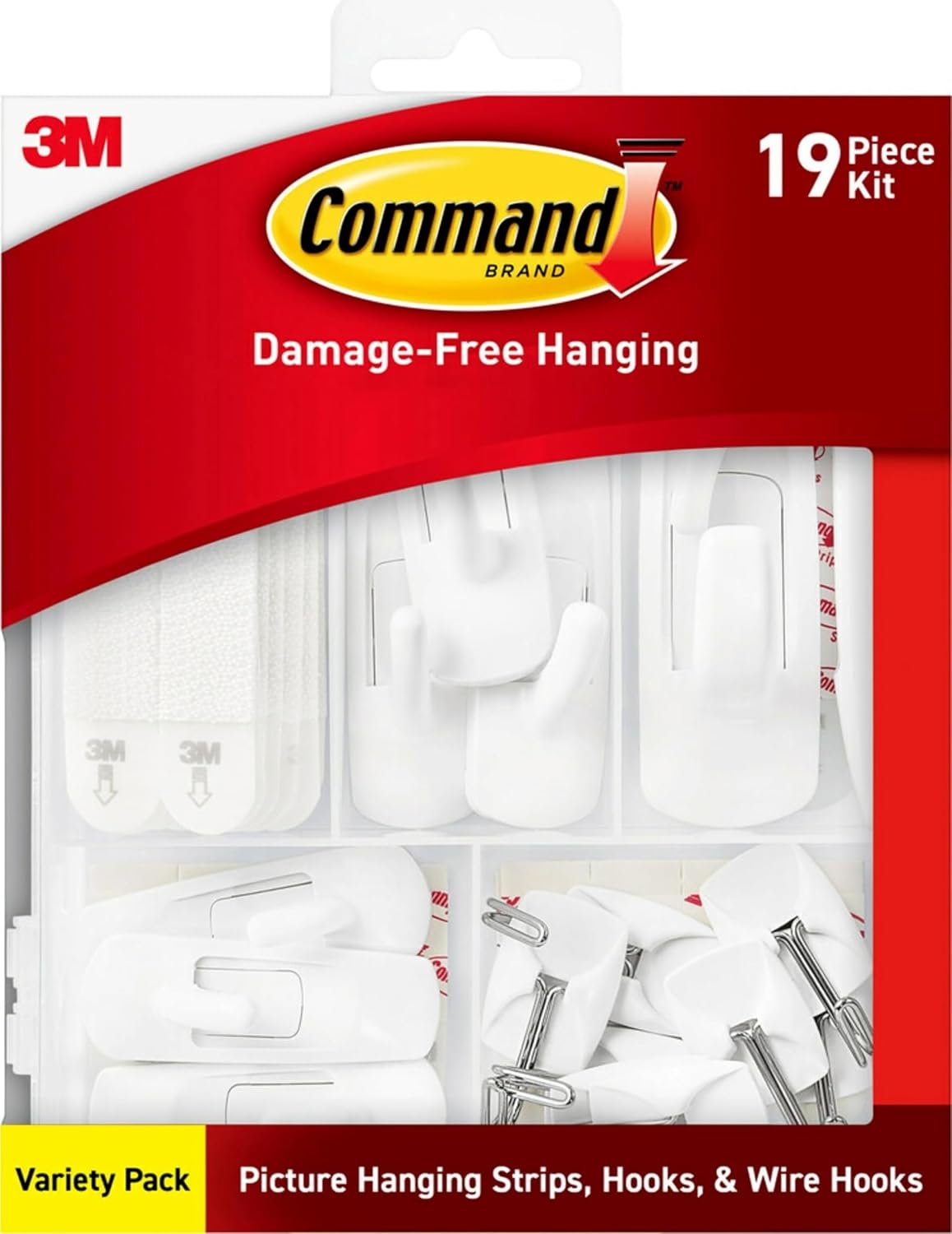 Command hooks and strips, variety pack